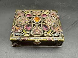 Jay Strongwater “alexander” Arabesque Jewel Multi Color Trinket Box Excellent - Etsy Ireland
