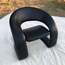 1990s Postmodern Sculptural Cantilever Tongue Chair | Chairish