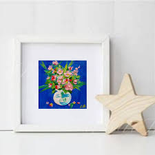 Buy Still Life 3D Impasto RED ROSES Oil Painting, Miniature Painting 4" X 4" or 10x10 Cm, Boho Style Artwork by Ira Gorky Online in India - Etsy