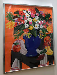 Apostolos Chantzaras - Orange Bouquet - Pop art, colorful still life flower painting with custom frame For Sale at 1stDibs | pop art still life, classical pop art, colorful art styles