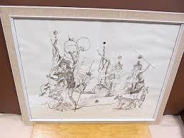 Traumballett ( oder Zirkus ). Lithographie. by Bachem, Bele ( *1916 Düsseldorf - 2005 München ): Signed by Author(s) Art / Print / Poster | Antiquariat Friederichsen