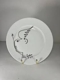 Porcelain Plates Jean Cocteau for Limoges, France, 1960s ...