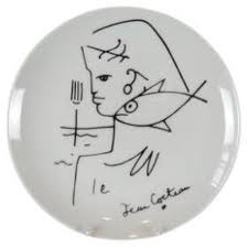 Limoges Porcelain Plate by Jean Cocteau at 1stDibs | roche ...