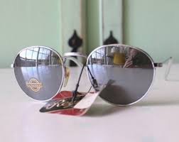 1980s NOS MIRROR Sunglasses....silver Sunglasses. Shades ...