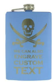 Engraved 8oz Multicolor Stainless Steel Flask, Custom Gifts ...