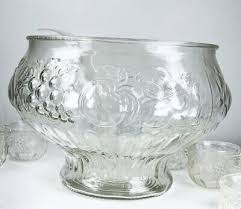 Vintage Jeanette Glass Punch Bowl Set with 10 Cups & Ladle ...