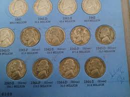 Jefferson Nickels From 1938 Thru 1961d With War Nickels. - Etsy