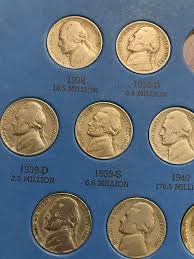 Auction for 1938-1961 Jefferson Nickel Album with Silver War ...