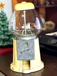 VINTAGE 1985 METAL 15" TALL COIN OPERATED GUMBALL MACHINE ...