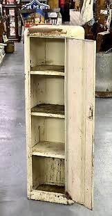 Antique 48" White Sellers Kitchen Storage Cabinet w/ Shelves "S" Handle Vintage | eBay