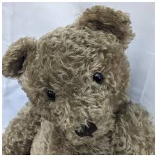 Huge Imperfect 28" Vintage Steiff 1950's Curly Mohair Original Teddy . For Sale at Ruby Lane