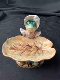 R. Tallin “Majolica” Lady frog figurine lot 1931 ...