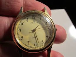 JEMIS QUARTZ WATCH VINTAGE - NO BAND - RUNS GREAT - BBA36 | eBay