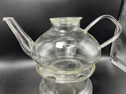 Schott Mainz Jena Glass Tea Pot, Lid & Warmer-Vintage Germany & Pyrex Percolator | eBay