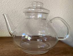 Vintage Schott Mainz Jena Glass Teapot With Lid - Mid-Century | eBay Australia