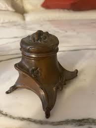 Vintage JB Jennings Brothers Bros Brass Metal Ink Well #117 ...