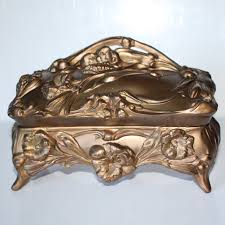 Large Victorian Jewel Casket Art Nouveau Box - Etsy