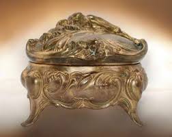 Antique Art Nouveau Jewelry Casket - Etsy