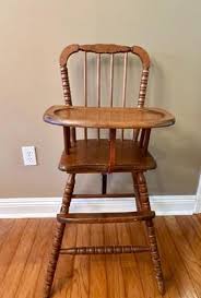 Vintage JENNY LIND Wooden High Chair | EstateSales.org