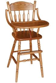 Cherry Wood High Chair - Amish Handcrafted Heirloom Quality
