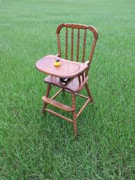 High Chair Highchair Jenny Lind Style Hedstrom Brand Vintage Spindled Natural Solid Wood Lathe Turned Tray Strap Footrest Sturdy Heirloom - Etsy
