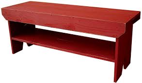 Bench with Shelf |4' Wooden Bench with Shelf| Sawdust City ...