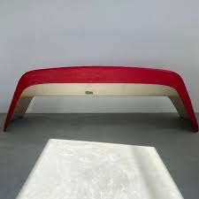 Sculptural Red Fiberglass Bench by Walter Papst