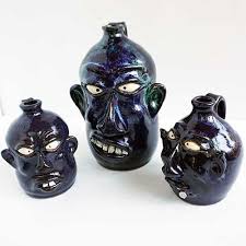 Wayne Hewell Face Jug 6" DP1657 - Christopher Park Gallery