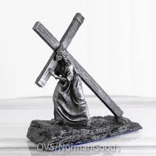 Christ Carrying the Cross - Silver - Etsy