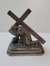 Vintage Camco Pewter Hope Cross Crucifix | Mercari