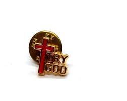 Christian Gold Cross Pin Dove Symbol Religious Collectible ...