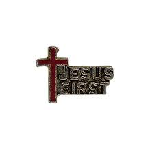 JESUS FIRST 十字架 ピンズ 留め具付きの通販サイト | ピンズ屋
