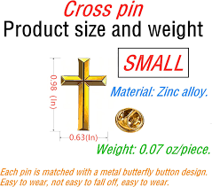 CINFAC 25/50/100pcs small metal golden Religious Christian ...