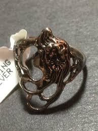 Retro Thick Silver Plated Ring Size 10 Seta USA | eBay