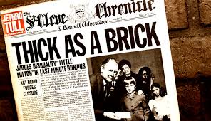Thick as a Brick Jethro Tull Newspaper - Record Album Art