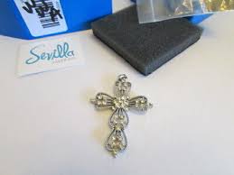 NEW Sevilla Sterling Silver 925 CZS Cross Pendant JB-2-WWA | eBay
