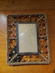 Decorative Beaded & Wire Photo Frame 9 1/2" high x 8" wide ...