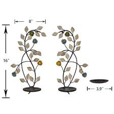 PALEO HOME LLC Vintage Color Metal Wall Mount Candle Holder ...