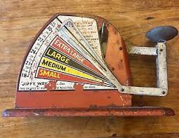Working Brower Mfg. Co. JIFFY-WAY Rustic Vintage Tin Poultry Egg Scale | eBay
