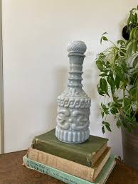 Slag Glass Decanter - Etsy