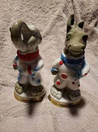 Jim Beam Empty Decanter Beam Trophy Elephant, Donkey Clown ...