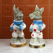 Vintage 1968 Jim Beam Donkey Decanters: Bourbon Collectible ...