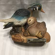 Jim Beam Decanters 1981 Cheetah 1982 Ducks Unlimited China ...