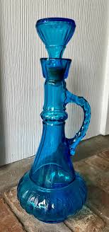 Vintage Jim Beam Whiskey Decanter Blue Genie Bottle 1973 - Etsy