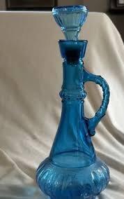 Vintage Jim Beam Blue Glass KY-ORB Decanter w/Stopper Liquor Genie Bottle | eBay