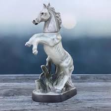 Jim Beam 1962 Stallion Whiskey Decanter, Regal China Gray and White Horse, Retro Barware RARE - Etsy