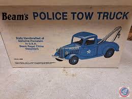 Police Tow Truck Jim Beam decanter- full, | Proxibid