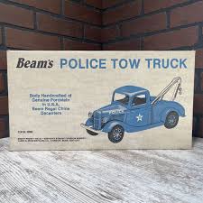 JIM BEAM carafe à whisky 1935 FORD POLICE DÉPANNEUSE ÉPAVE ...