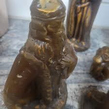 Large Designer Gold Bronze Wax 7 Piece Nativity Set ~ - Etsy
