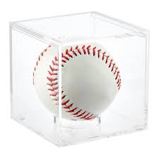 Acrylic Baseball Premium Display Cube | The Container Store